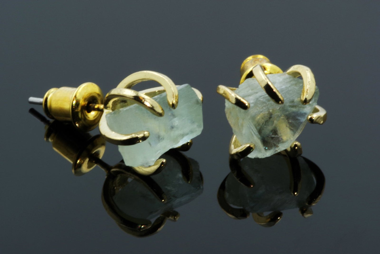 Fluoritas auskarai - Letinėlė - www.Kristalai.eu