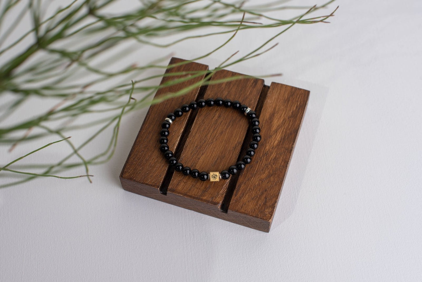 Turmalinas šerlas apyrankė – 925 sidabras - 6mm - www.Kristalai.eu