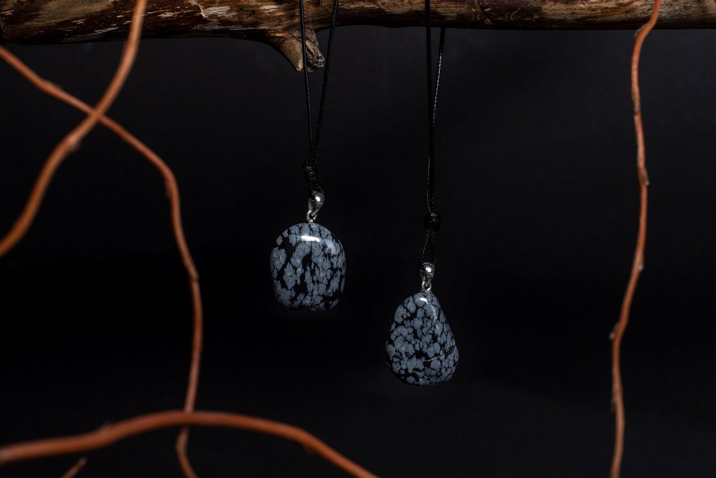Snieginis obsidianas pakabukas – 925 sidabras - www.Kristalai.eu