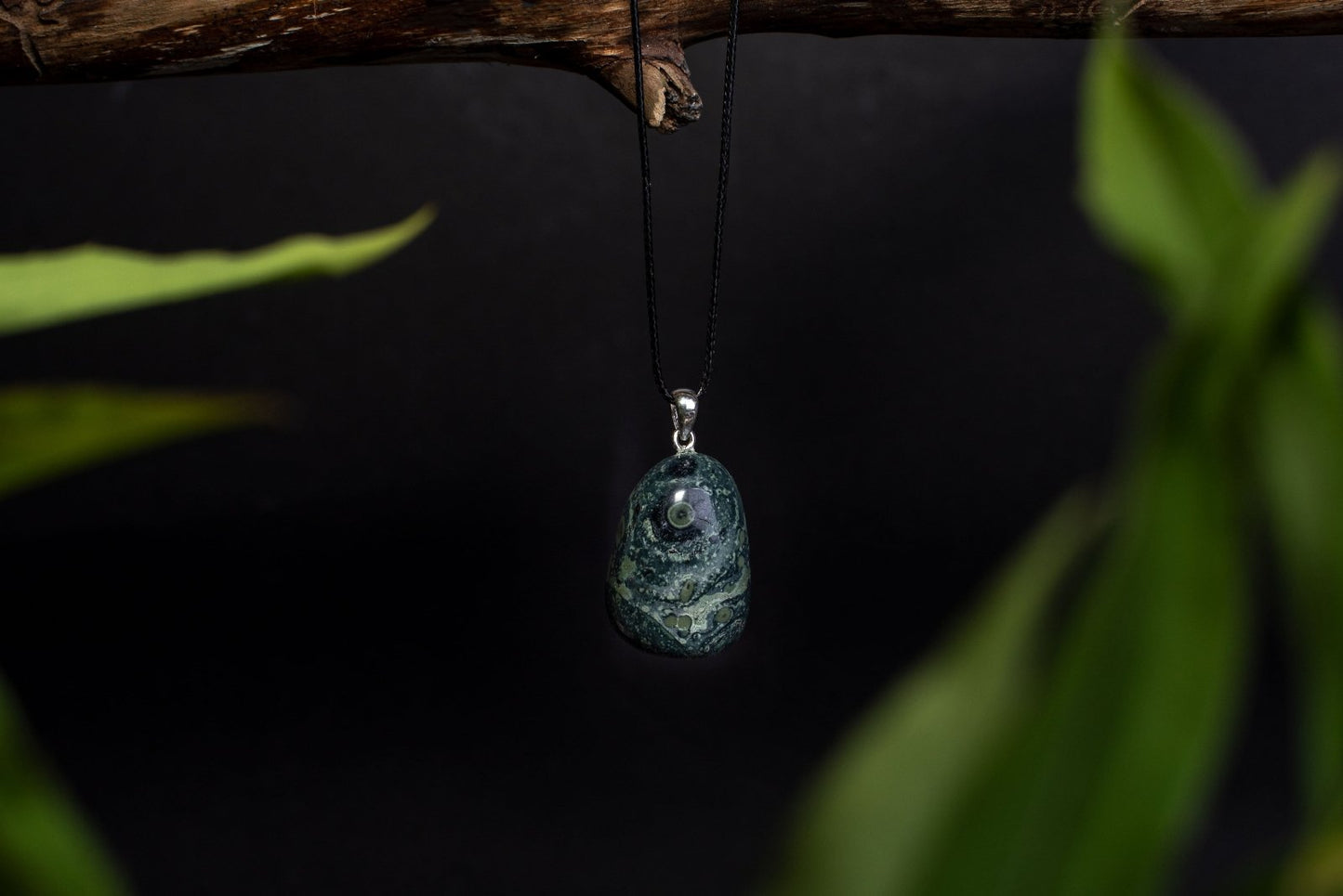 Kambaba jaspis pakabukas – 925 sidabras - www.Kristalai.eu