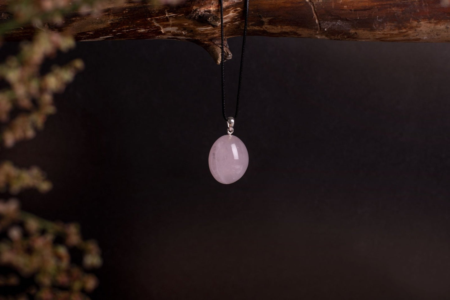 Rožinis kvarcas pakabukas Extra – 925 sidabras - www.Kristalai.eu