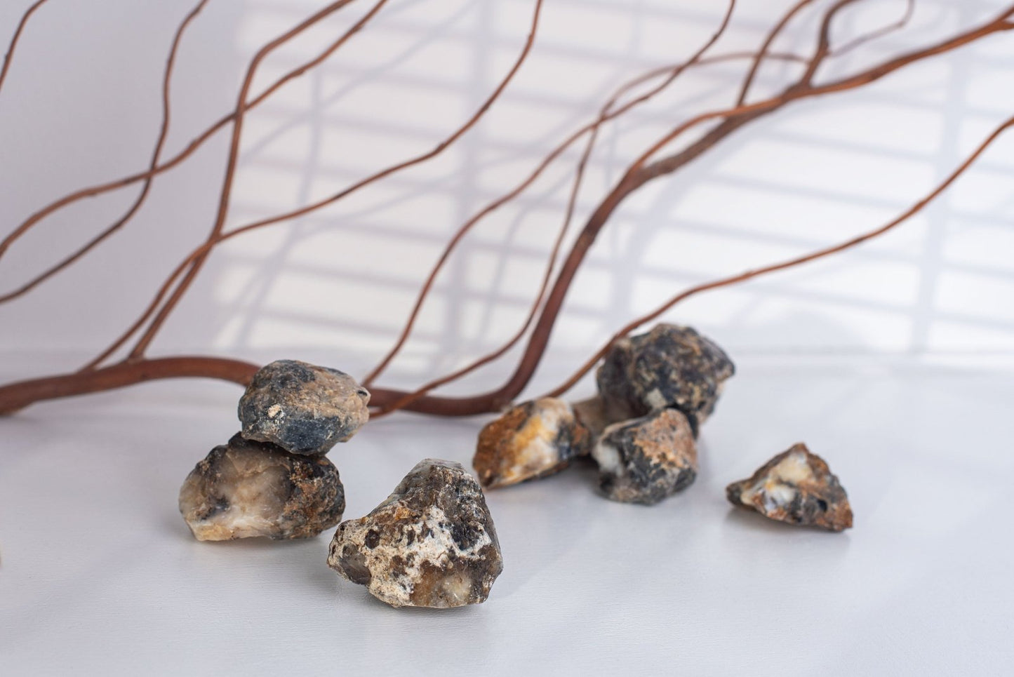 Dentrinis opalas nešlifuotas - www.Kristalai.eu