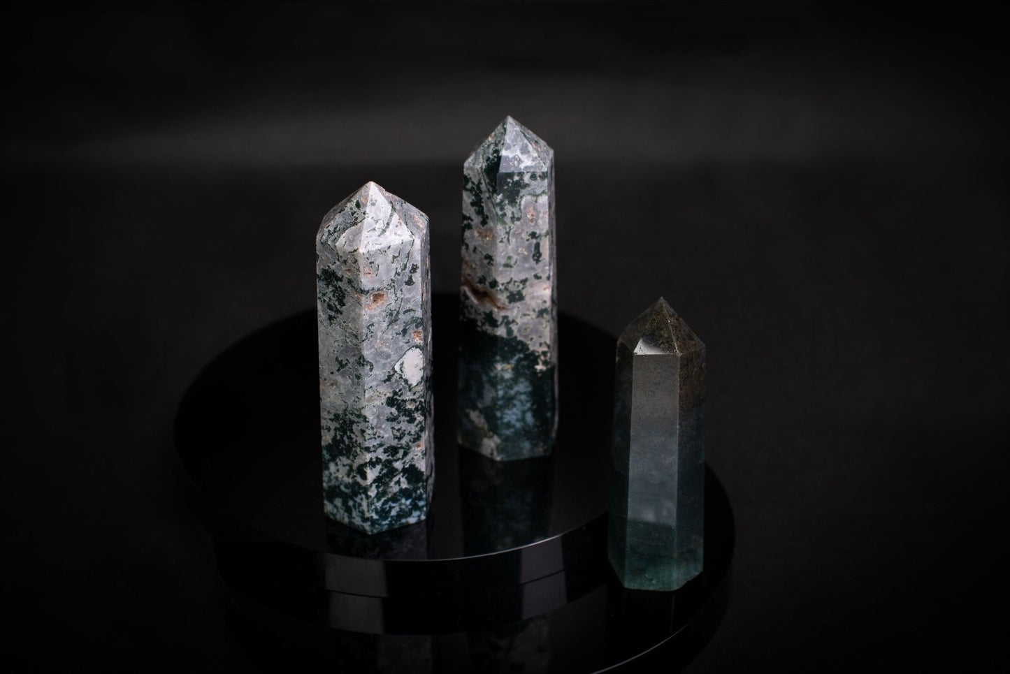 Samanų agatas obeliskas ~8-10cm - www.Kristalai.eu