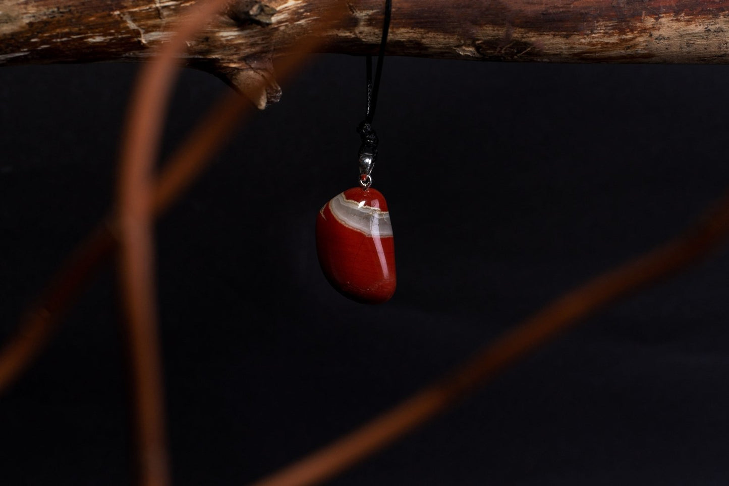 Raudonas jaspis pakabukas – 925 sidabras - www.Kristalai.eu