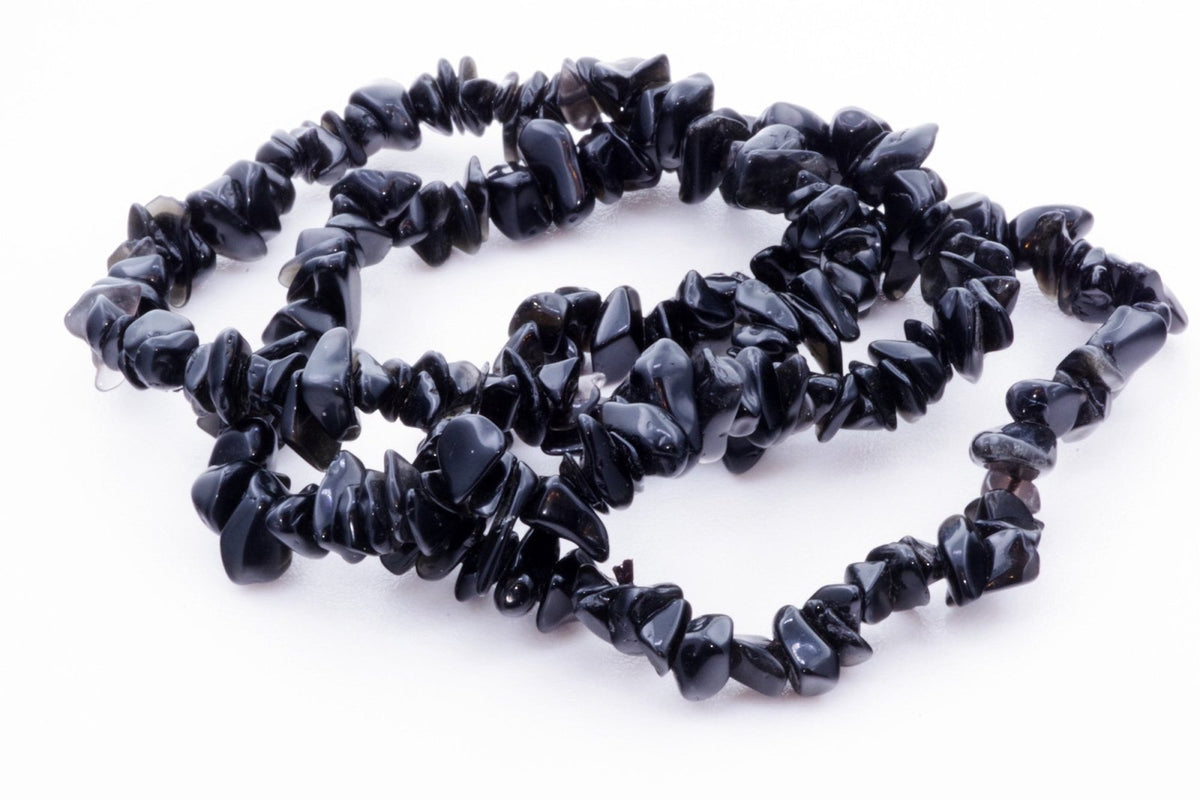 Obsidiano apyrankė – Čipsiukai - www.Kristalai.eu