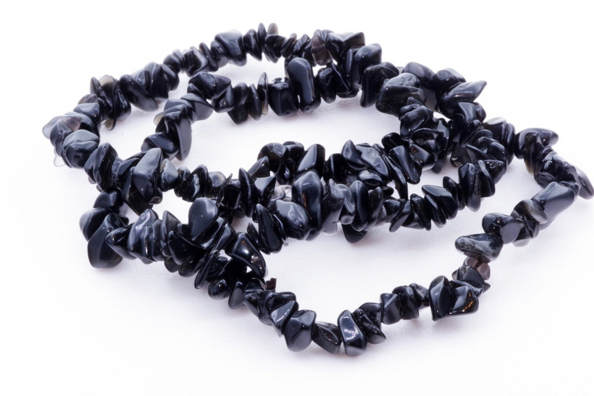 Obsidiano apyrankė – Čipsiukai - www.Kristalai.eu