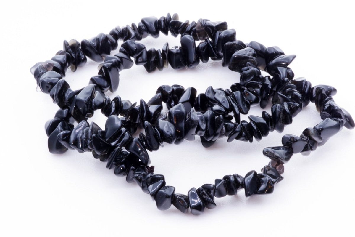 Obsidiano apyrankė – Čipsiukai - www.Kristalai.eu