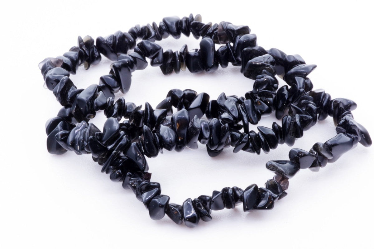 Obsidiano apyrankė – Čipsiukai - www.Kristalai.eu