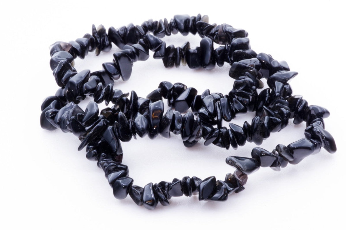 Obsidiano apyrankė – Čipsiukai - www.Kristalai.eu