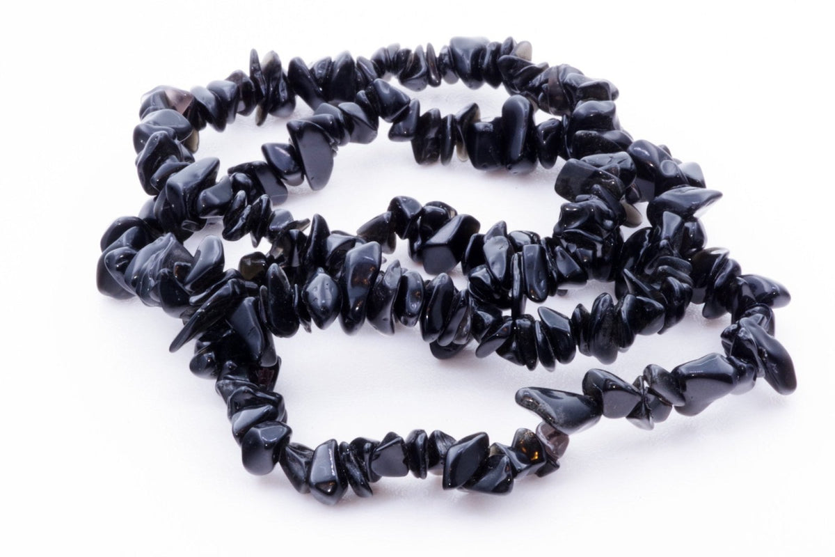 Obsidiano apyrankė – Čipsiukai - www.Kristalai.eu
