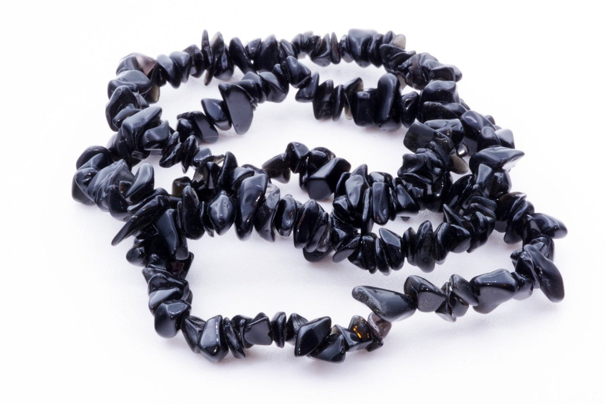 Obsidiano apyrankė – Čipsiukai - www.Kristalai.eu