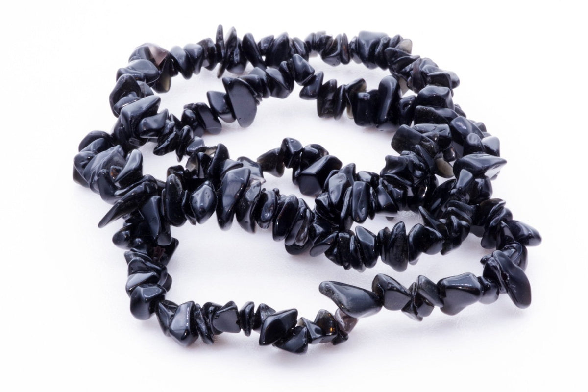 Obsidiano apyrankė – Čipsiukai - www.Kristalai.eu