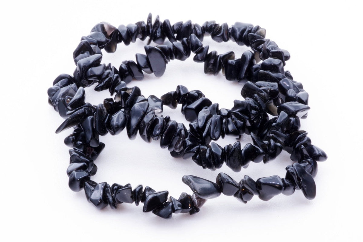 Obsidiano apyrankė – Čipsiukai - www.Kristalai.eu