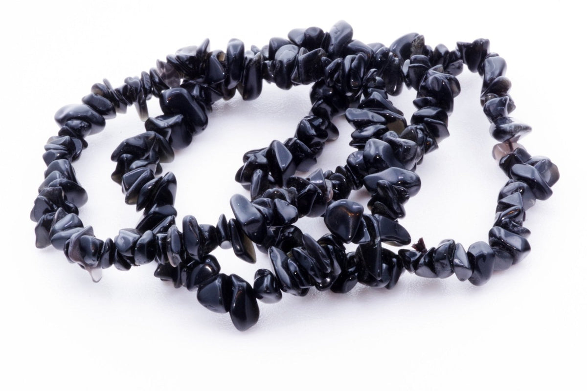 Obsidiano apyrankė – Čipsiukai - www.Kristalai.eu