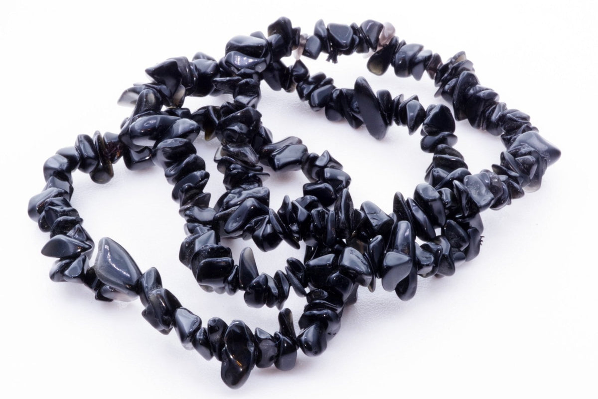 Obsidiano apyrankė – Čipsiukai - www.Kristalai.eu