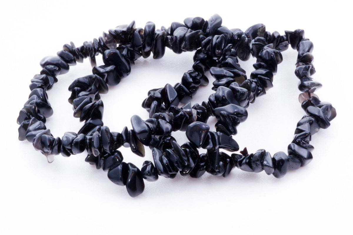 Obsidiano apyrankė – Čipsiukai - www.Kristalai.eu