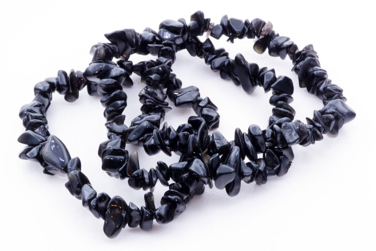 Obsidiano apyrankė – Čipsiukai - www.Kristalai.eu