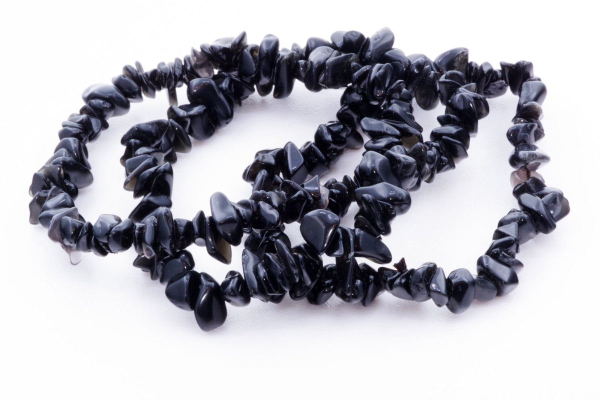 Obsidiano apyrankė – Čipsiukai - www.Kristalai.eu