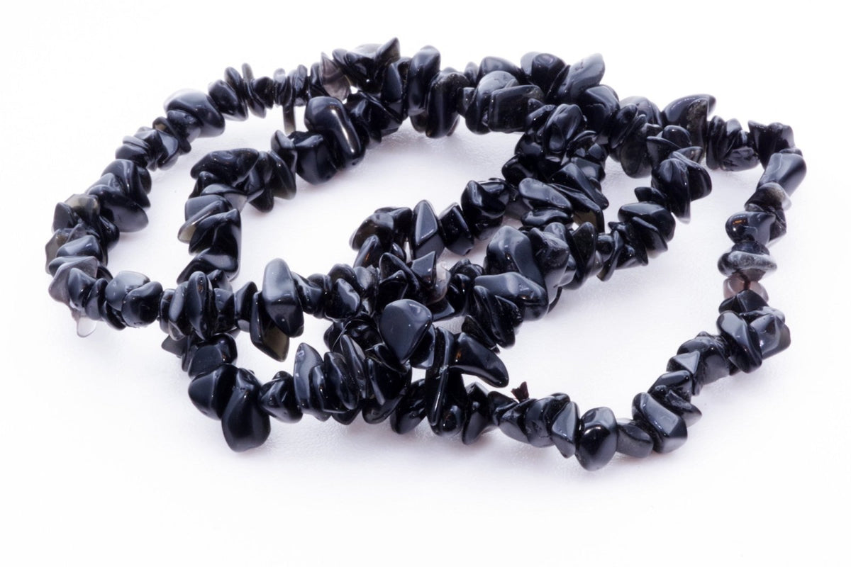 Obsidiano apyrankė – Čipsiukai - www.Kristalai.eu