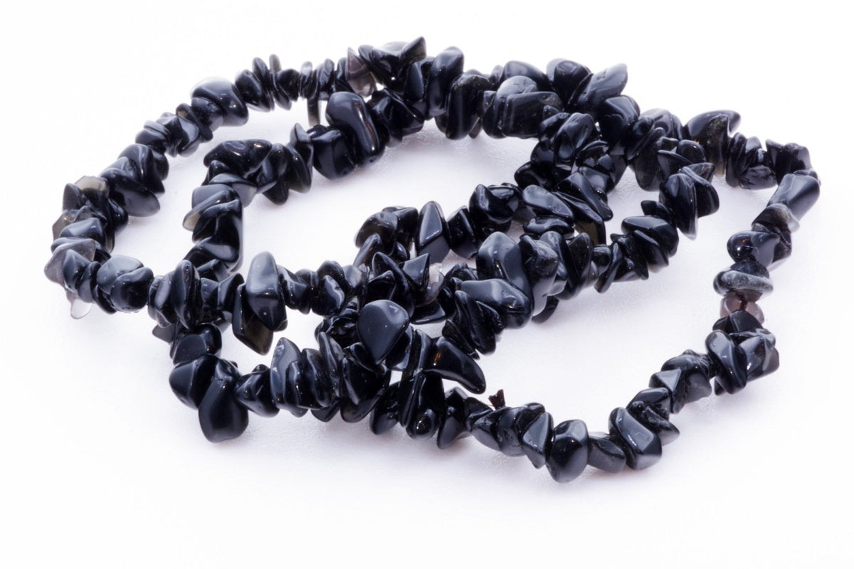 Obsidiano apyrankė – Čipsiukai - www.Kristalai.eu