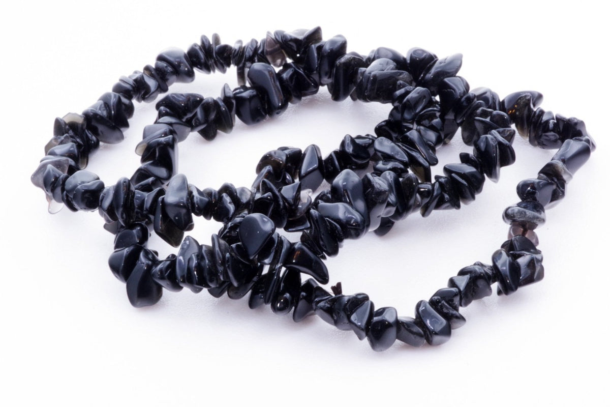 Obsidiano apyrankė – Čipsiukai - www.Kristalai.eu