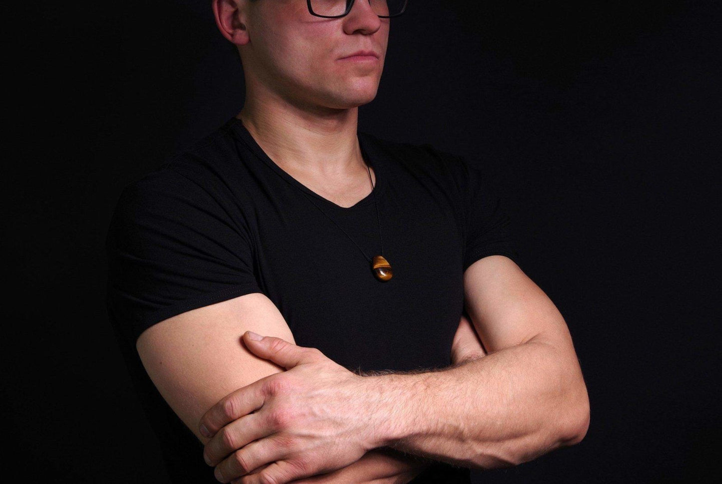 Tigro akis pakabukas – Lašas - www.Kristalai.eu