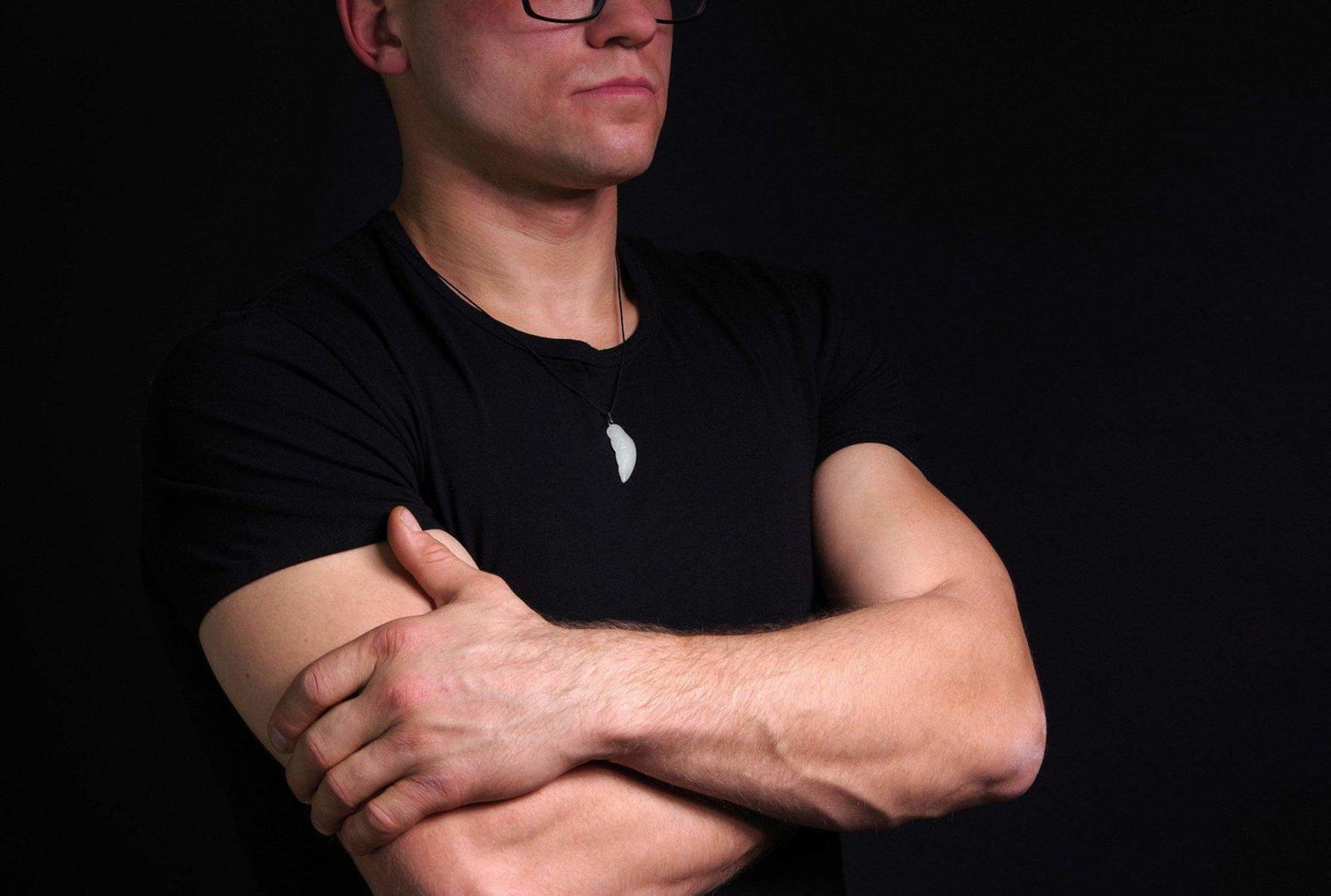 Žadeitas pakabukas – Sparnas - www.Kristalai.eu