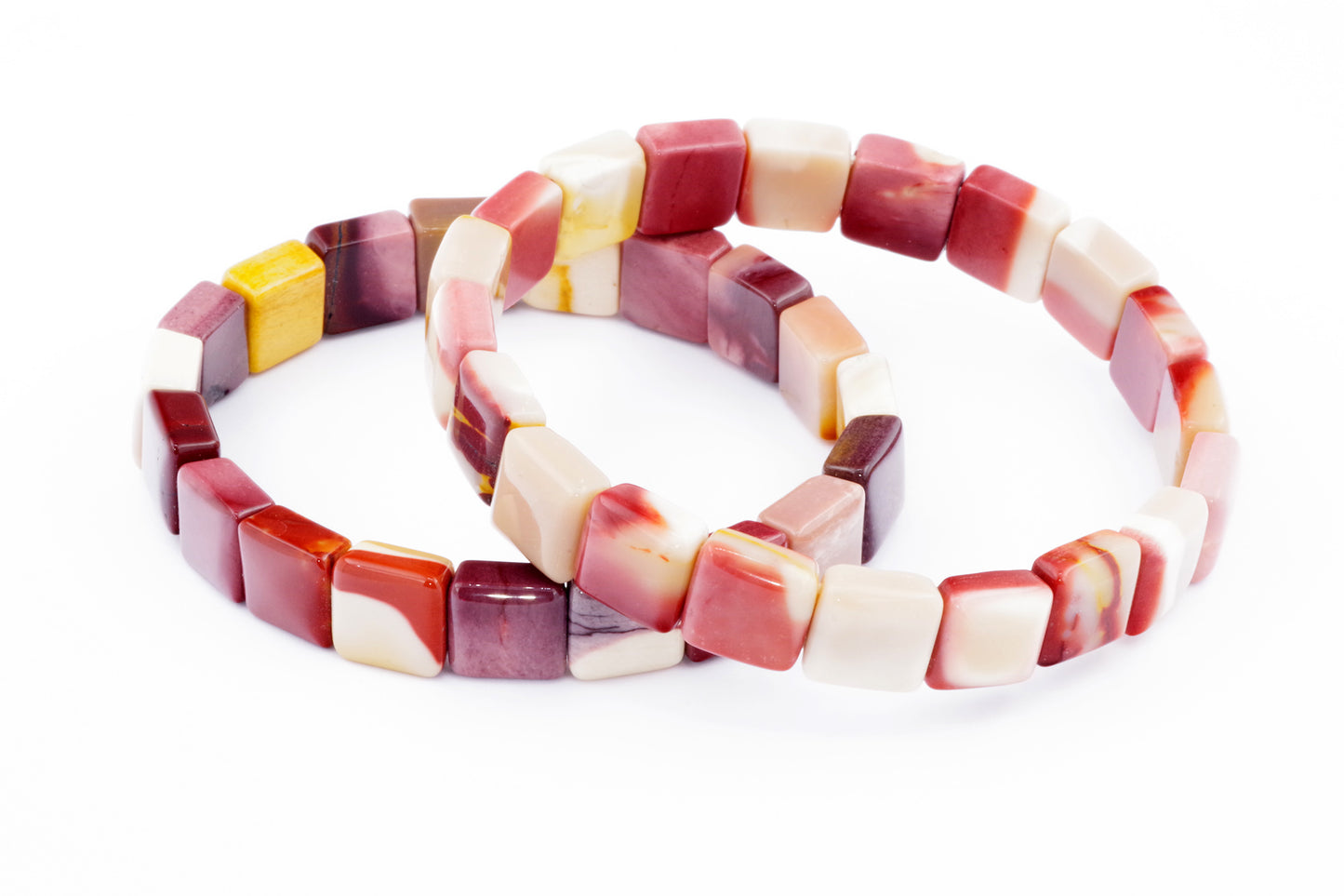 Mukaito jaspis apyrankė – Kvadratukai - www.Kristalai.eu