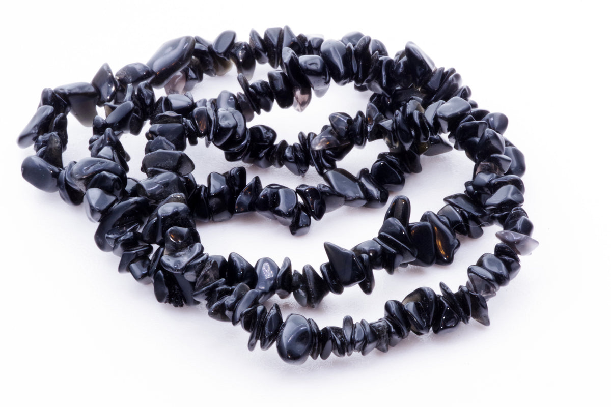 Obsidiano apyrankė – Čipsiukai - www.Kristalai.eu