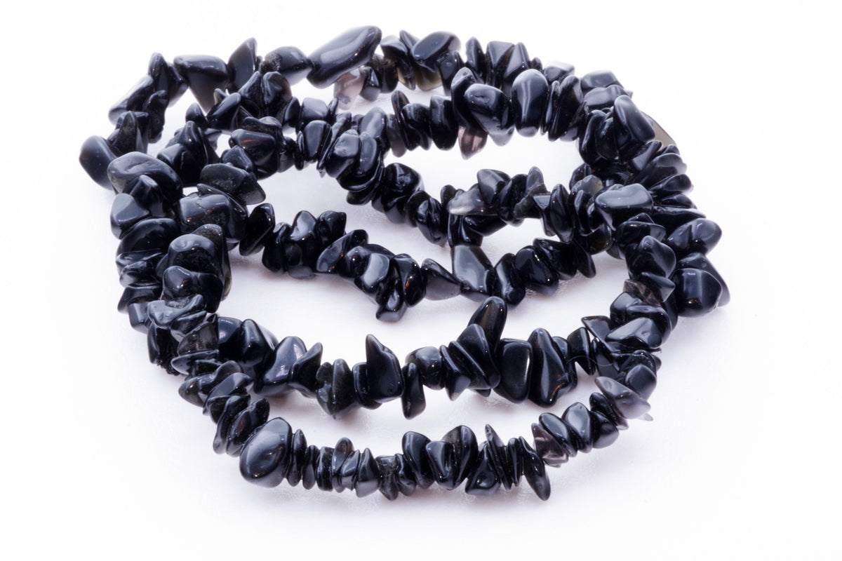 Obsidiano apyrankė – Čipsiukai - www.Kristalai.eu