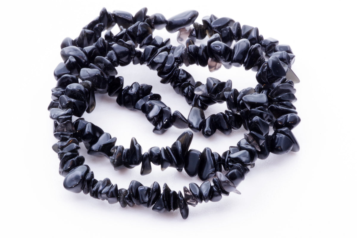 Obsidiano apyrankė – Čipsiukai - www.Kristalai.eu