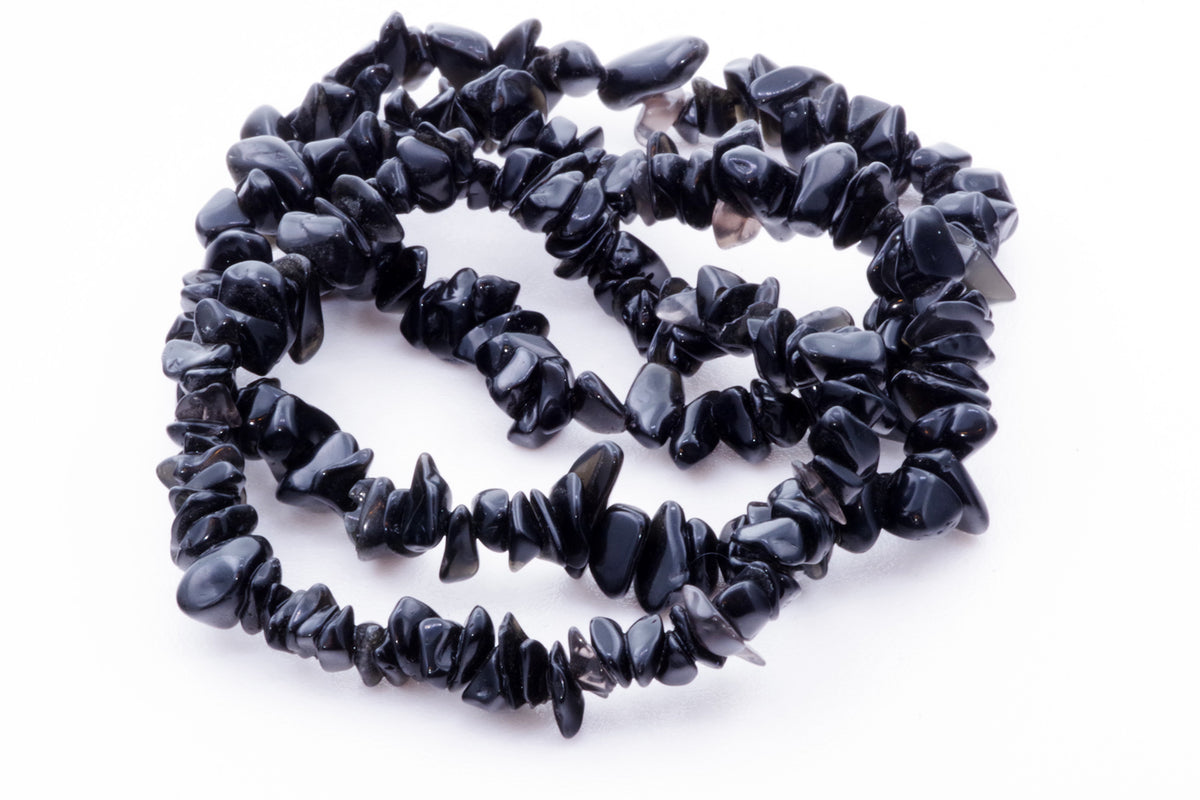 Obsidiano apyrankė – Čipsiukai - www.Kristalai.eu