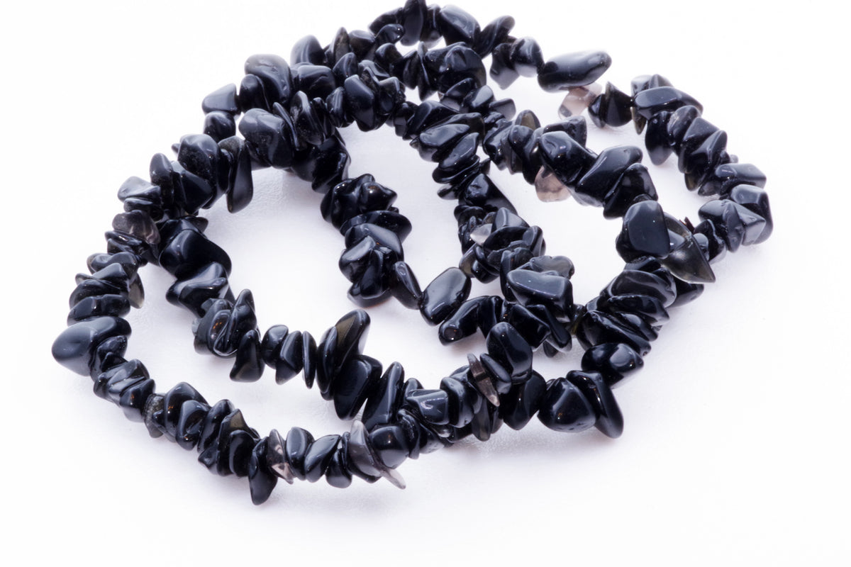 Obsidiano apyrankė – Čipsiukai - www.Kristalai.eu