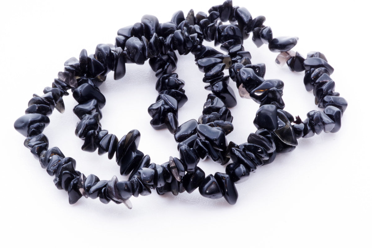 Obsidiano apyrankė – Čipsiukai - www.Kristalai.eu