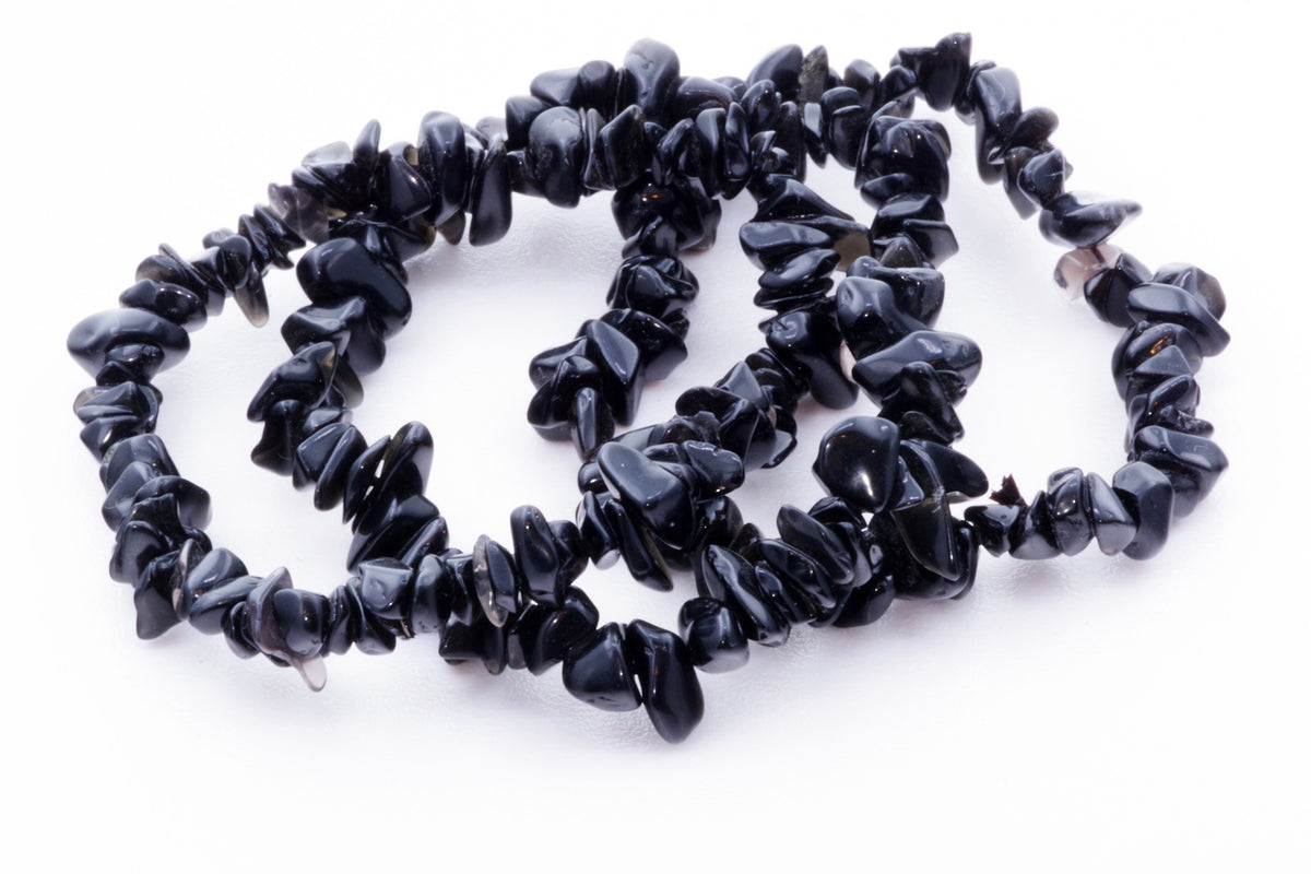 Obsidiano apyrankė – Čipsiukai - www.Kristalai.eu
