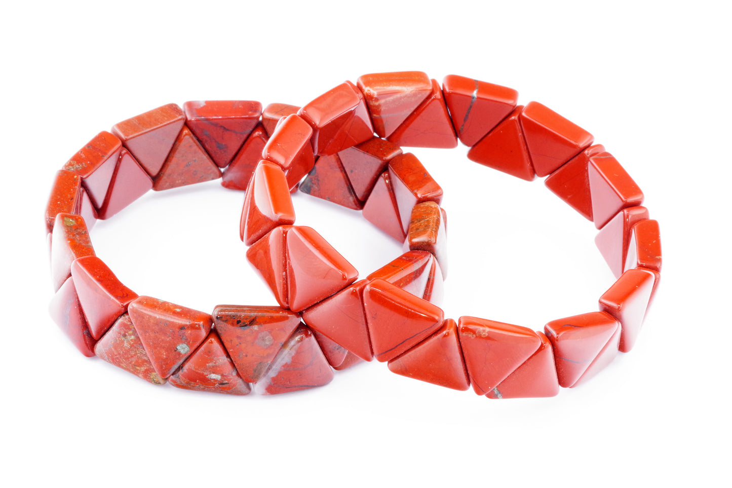 Brățară din jasp roșu – Triunghiuri