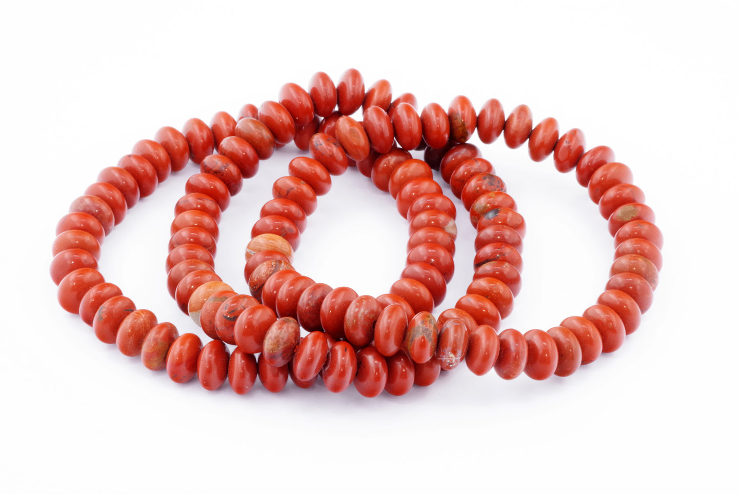 Raudonas jaspis apyrankė – Diskelis - www.Kristalai.eu