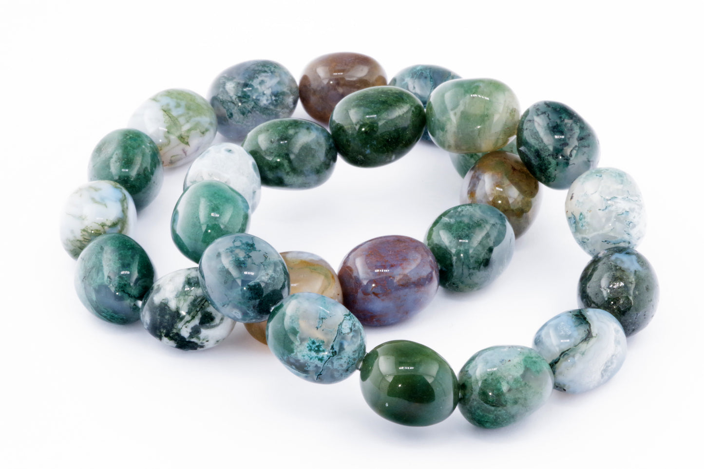 Pulseira de ágata musgosa – Grynuolis