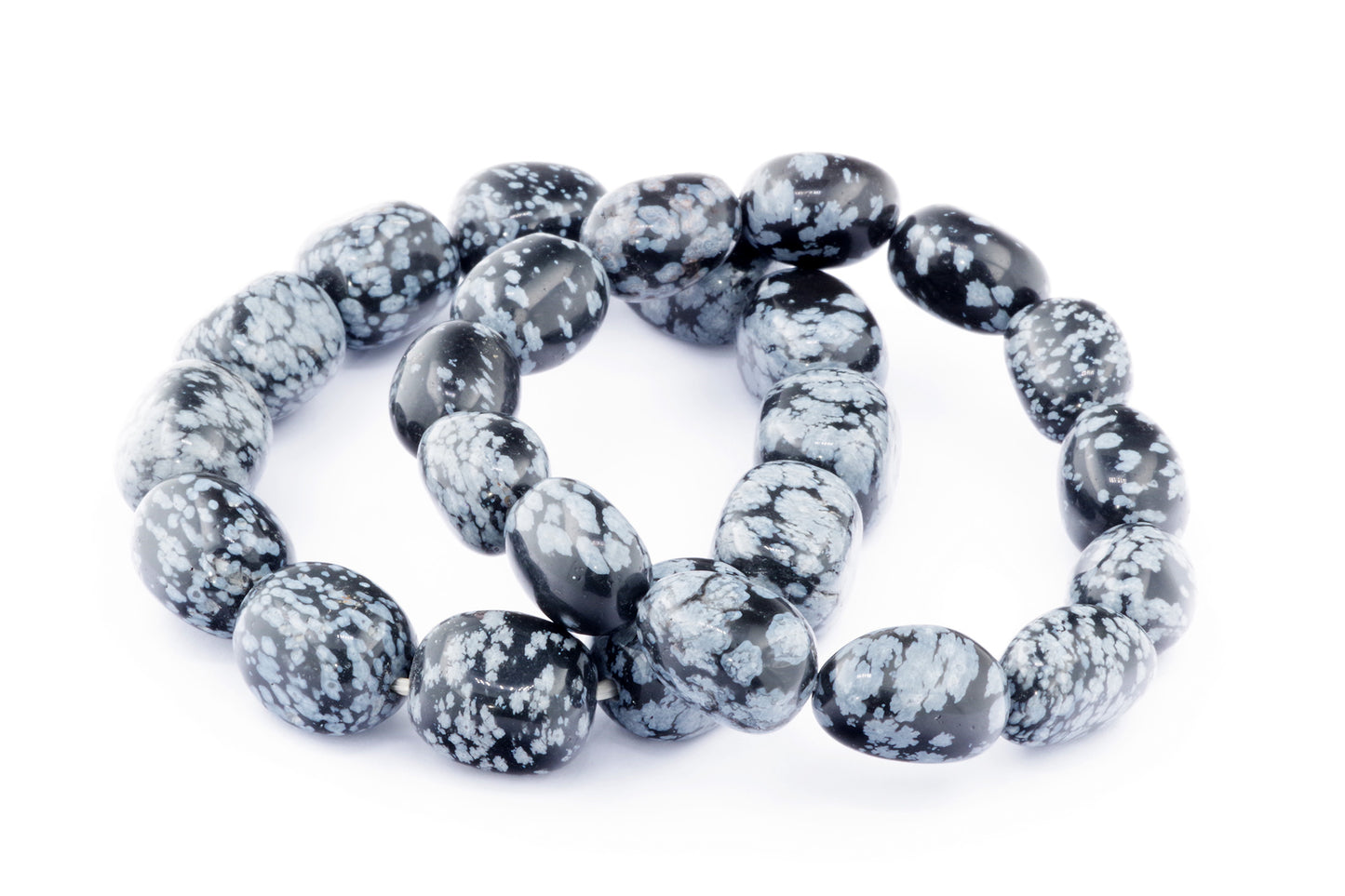 Snieginis obsidianas apyrankė – Grynuolis - www.Kristalai.eu