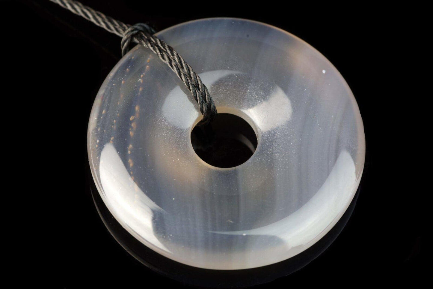 Agatas pakabukas – Diskas 30mm - www.Kristalai.eu