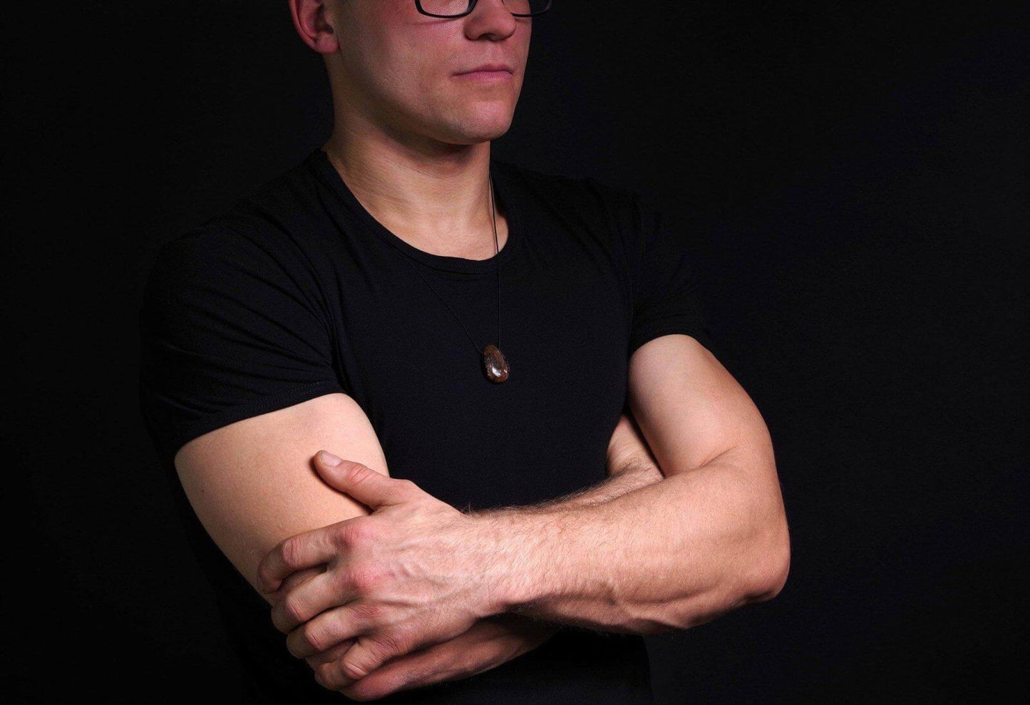 Chiastolitas B pakabukas – Lašas - www.Kristalai.eu