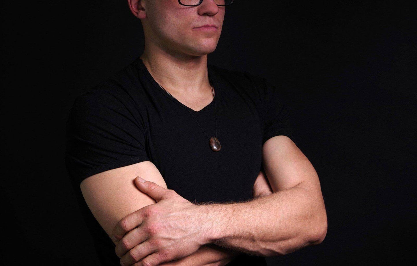 Chiastolitas pakabukas – Lašas - www.Kristalai.eu