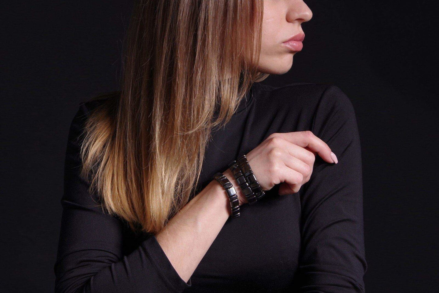 Hematitas apyrankė – Kvadratukai - www.Kristalai.eu