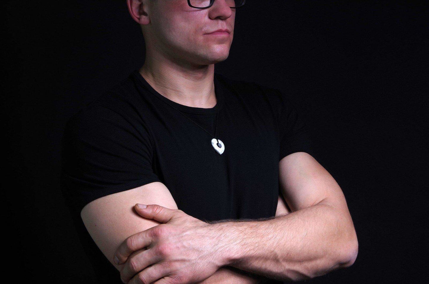 Houlitas pakabukas – Širdelė - www.Kristalai.eu