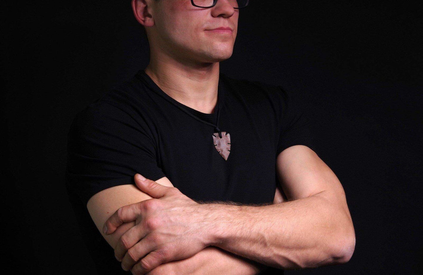 Jaspis pakabukas – Strėlė L - www.Kristalai.eu