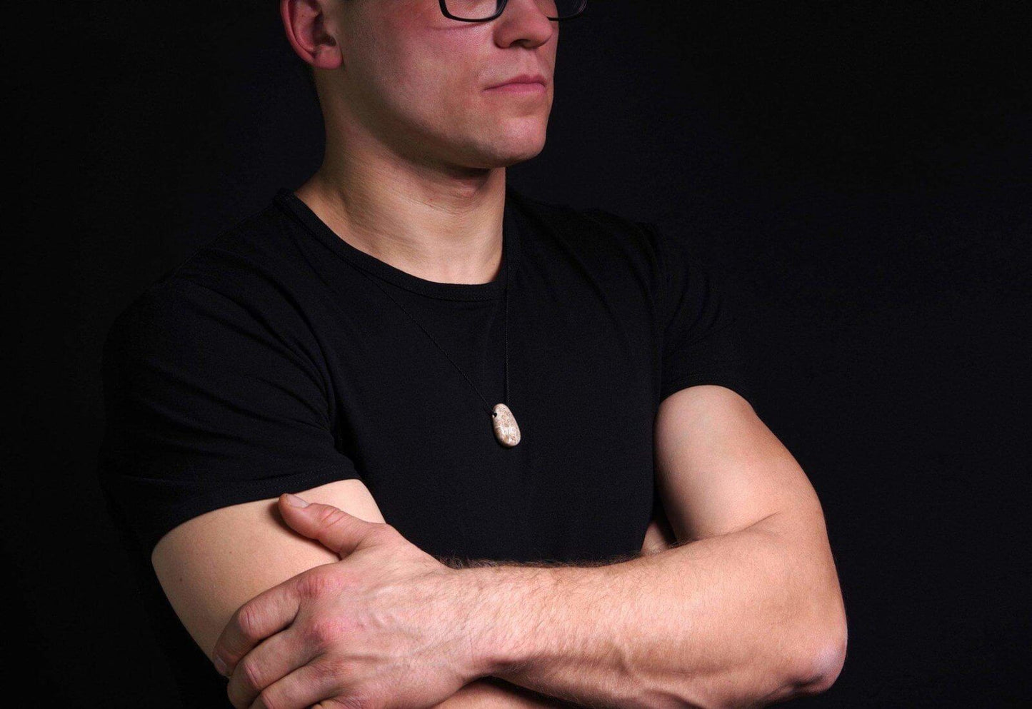 Koralas fosilija pakabukas – Lašas - www.Kristalai.eu