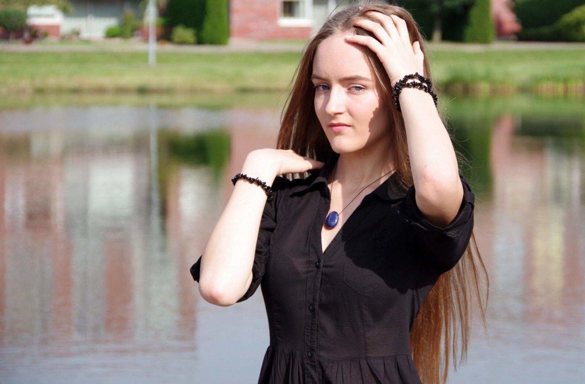 Obsidiano apyrankė – Čipsiukai - www.Kristalai.eu