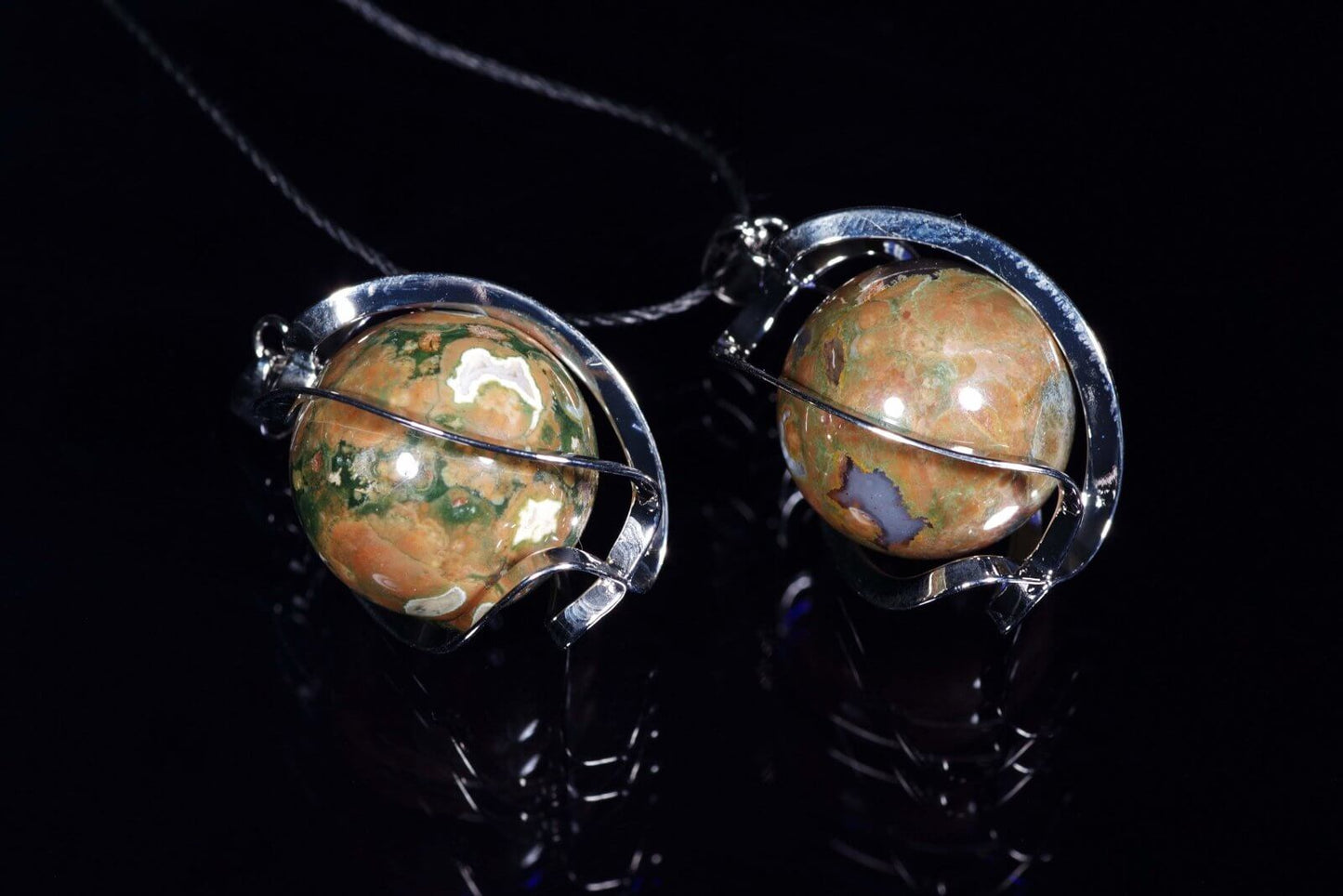Riolitas pakabukas sfera – 20mm - www.Kristalai.eu
