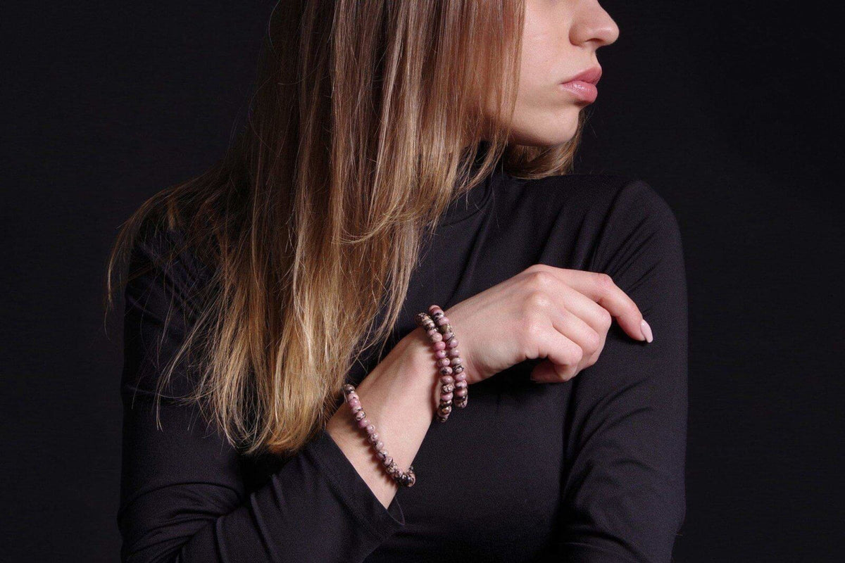 Rodonitas apyrankė – Diskelis - www.Kristalai.eu