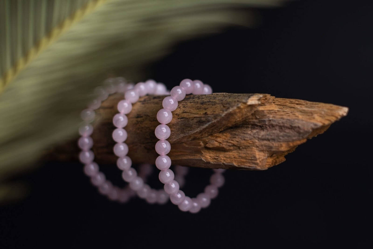 Rožinis kvarcas apyrankė – 8mm - www.Kristalai.eu